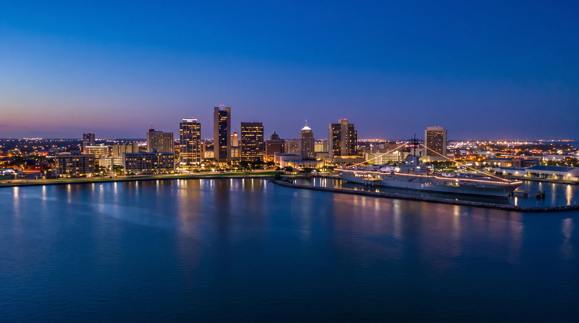 Corpus Christi, TX skyline