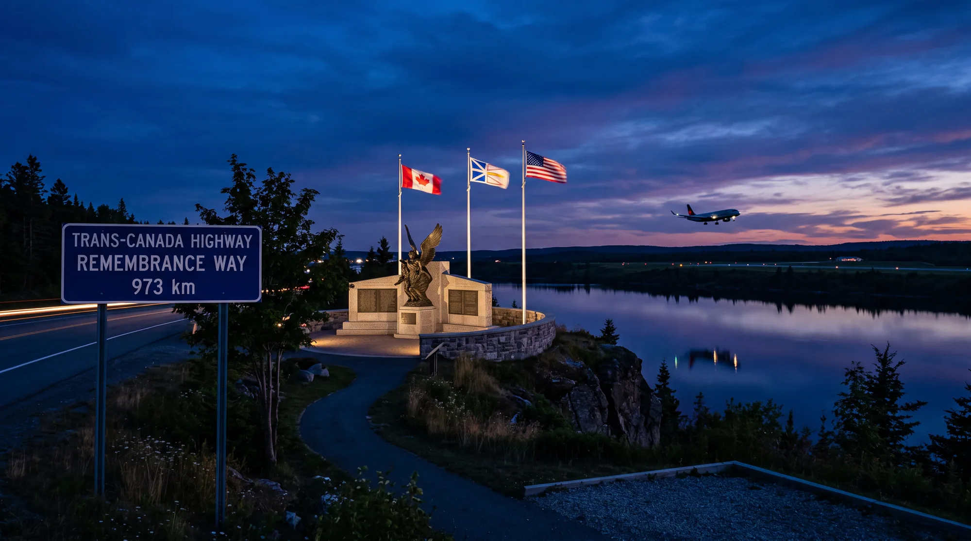 Gander, NL skyline