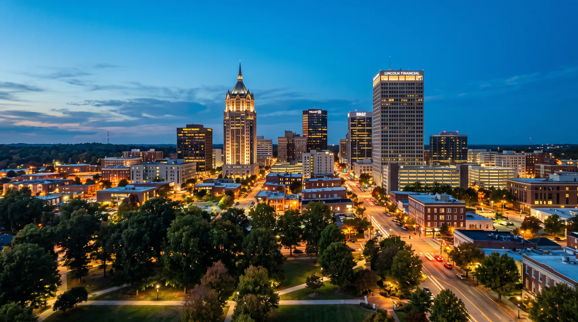 Greensboro, NC skyline