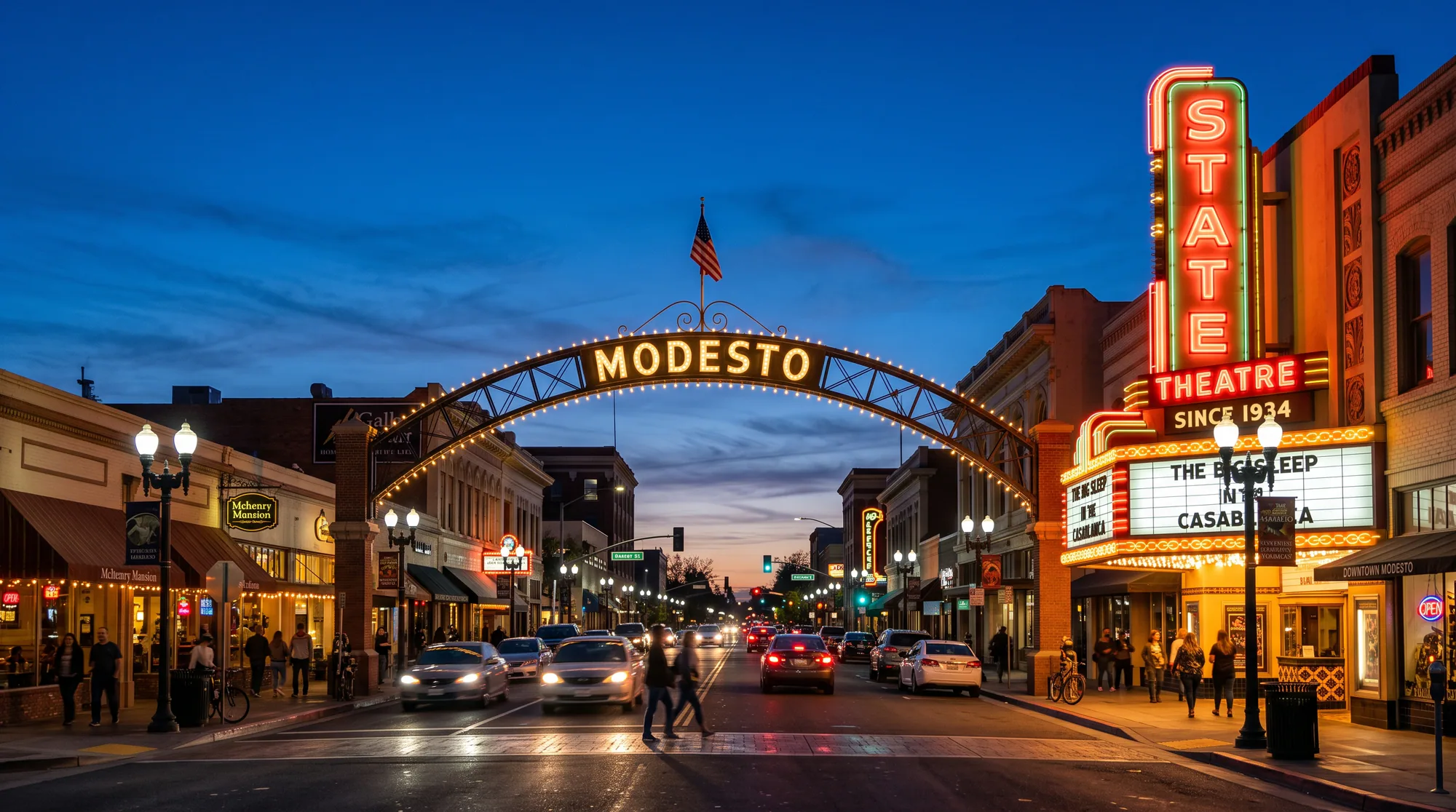 Modesto, CA skyline