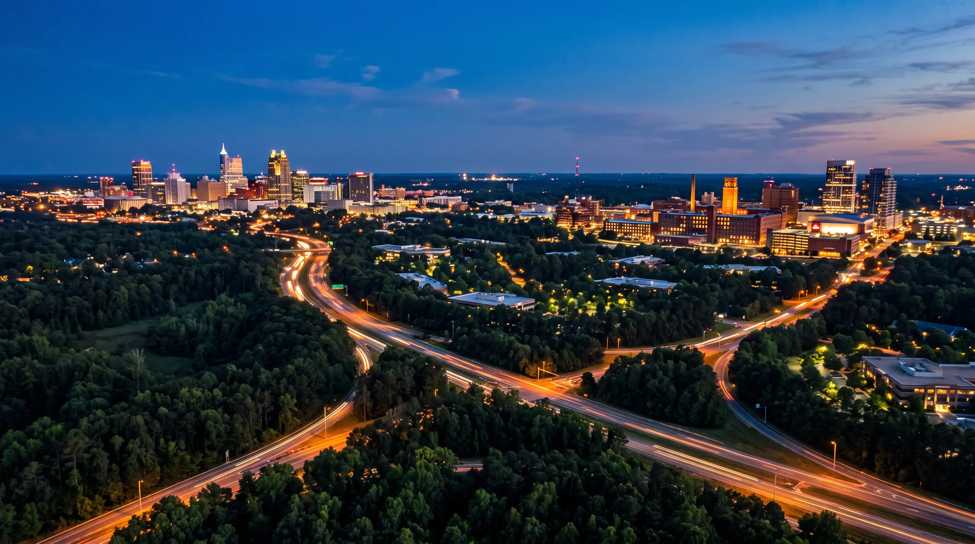 Raleigh-Durham, NC skyline
