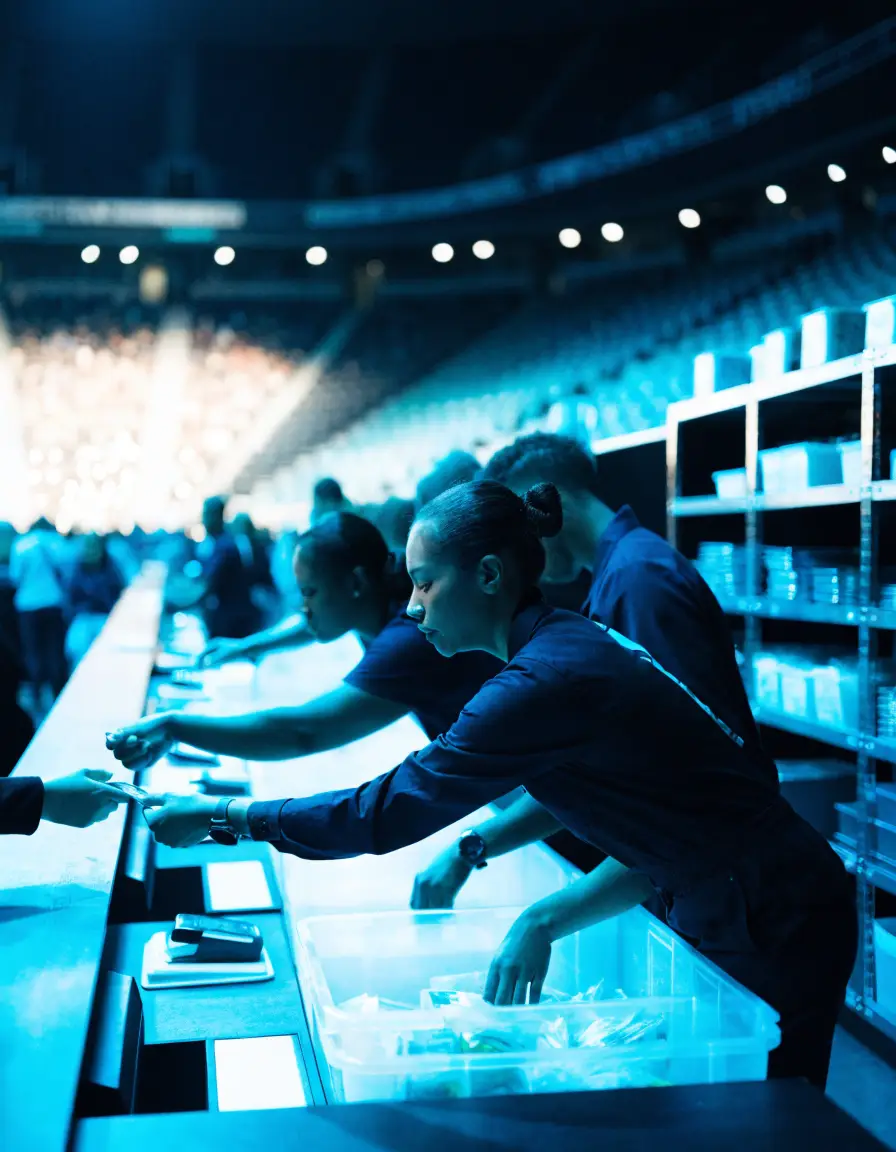 Concessions Staff working at a live event