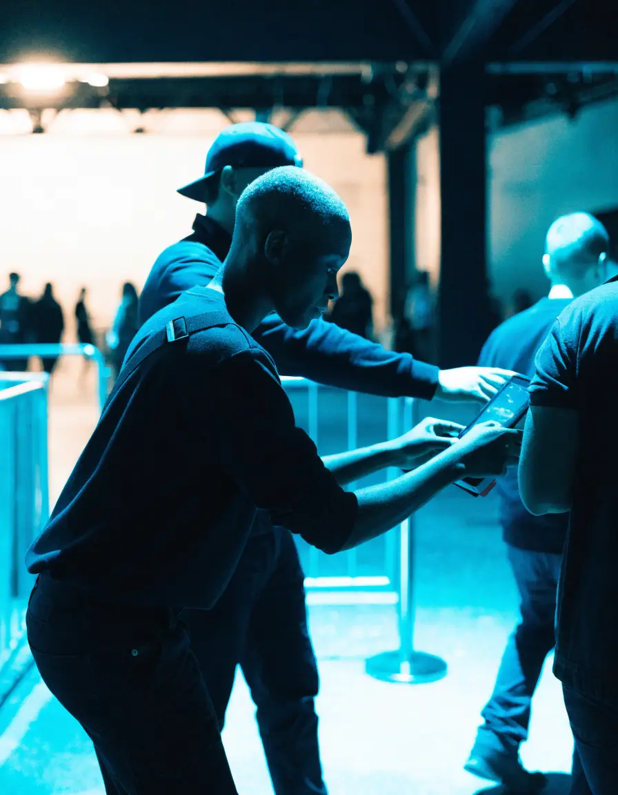 Gate Staff working at a live event