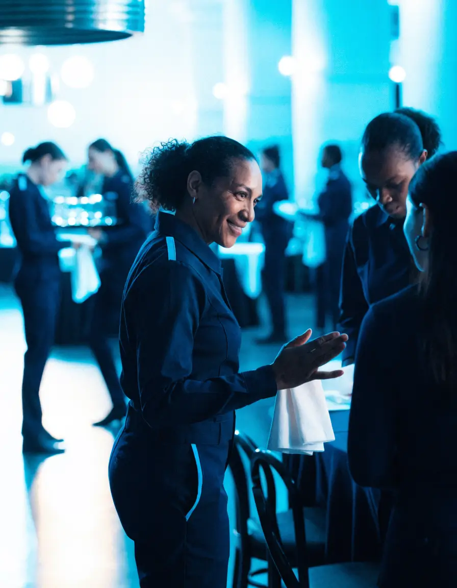 Hospitality Staff working at a live event
